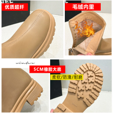 批发网红瘦瘦马丁靴子女鞋2022年法式小踝靴短靴春秋冬季长靴单靴女靴