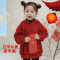 女童加绒过年卫衣2023新款中国风儿童拜年服冬季红色加厚连帽上衣轮播图2
