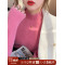 粉色毛衣女冬加厚半高领加绒打底针织衫内搭秋冬高级感水貂绒上衣轮播图1
