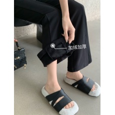 批发实拍实价！前开叉裤子女微喇叭西装裤高腰显瘦冬季加绒垂感拖地裤