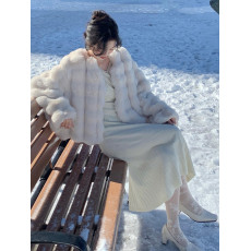 批发韩版环保毛皮草外套女冬季短款加厚仿兔毛小个子毛毛绒上衣年轻款