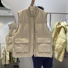 批发2022冬季新款时尚羽绒马甲女外穿设计感宽松大码加厚背心坎肩马夹
