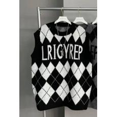 批发韩版字母格纹拼接针织马夹女装2022秋冬新款时尚通勤百搭上衣