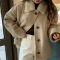 韩版羊羔绒外套女2022新款宽松高级设计感小众加厚仿羊羔毛秋冬季轮播图2