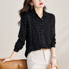批发<b class='q'>波点</b>长袖<b class='q'>衬衫</b>女装2026年新款女士<b class='q'>衬衣</b>高级感时尚气质洋气上衣