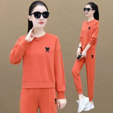 批发895#刺绣运动服套装女2025春秋季新款宽松<b class='q'>大码</b><b class='q'>长袖</b>休闲卫衣两件套