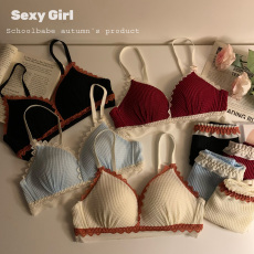 批发实拍实价<b class='q'>日系</b>性感蕾丝聚拢无钢圈<b class='q'>文胸</b><b class='q'>套装</b>少女胸罩收副乳内衣