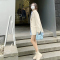 2022新款高级设计感小众秋冬上衣气质西服春季白色西装外套女大衣轮播图2