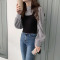 休闲时尚职业两件套装2023年新款女春秋港风复古chic洋气网红炸街轮播图2