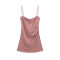 实拍2023春夏新款粉色吊带连衣裙褶皱收腰气质高级性感包臀短裙女轮播图5