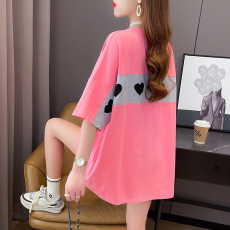 批发实价65/35拉架韩版宽松<b class='q'>大码</b>破洞设计感上衣短袖t恤<b class='q'>女</b>