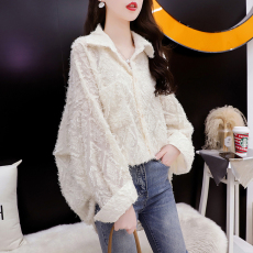 批发春季宽松薄款半透明<b class='q'>衬衫女</b>中长款<b class='q'>韩版</b>设计感洋气防晒开衫上衣