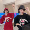 小厉害同款欧货磨毛加厚板牙小兔子大耳朵刺绣圆领套头短袖T恤女轮播图3