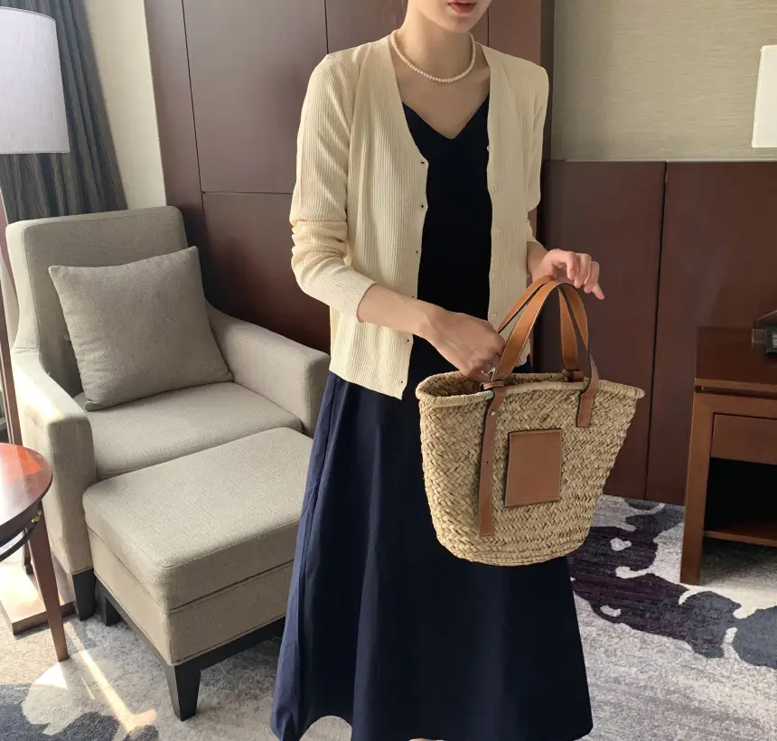 여성용 V넥 슬리브리스 원피스 상세 이미지 38