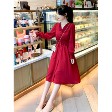 批发大码女装胖妹妹mm2026春<b class='q'>秋</b>新款法式复古裙洋气减龄显瘦遮肚连衣裙