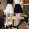 实拍现货~春夏韩版百褶超短裙百搭半身裙女高腰显瘦A字裙纯色轮播图2