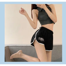 批发已出货 6535鱼鳞 字母刺绣短<b class='q'>裤</b>女宽松休闲高腰<b class='q'>显瘦</b>包臀热<b class='q'>裤</b>