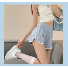 批发已出货 6535鱼鳞 字母刺绣短<b class='q'>裤</b>女宽松休闲高腰<b class='q'>显瘦</b>包臀热<b class='q'>裤</b>