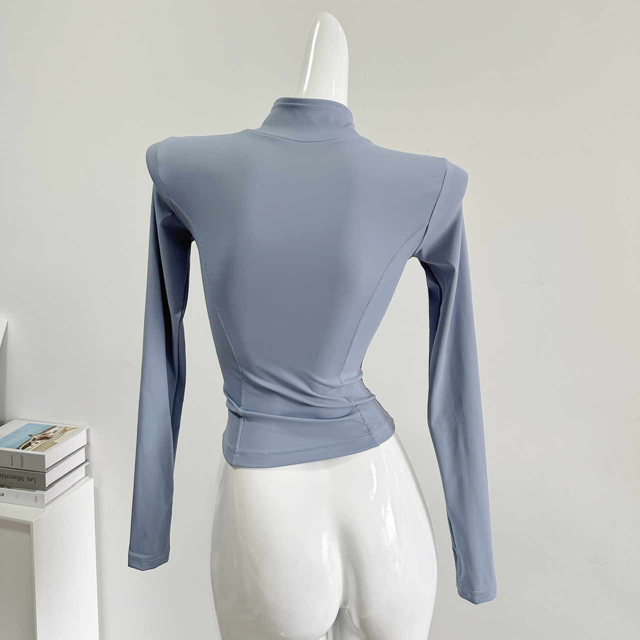 Fitness jacket women, tight fitting quick drying top, long sleeved professional running, Pilates training, yoga suit set_voghion.com
