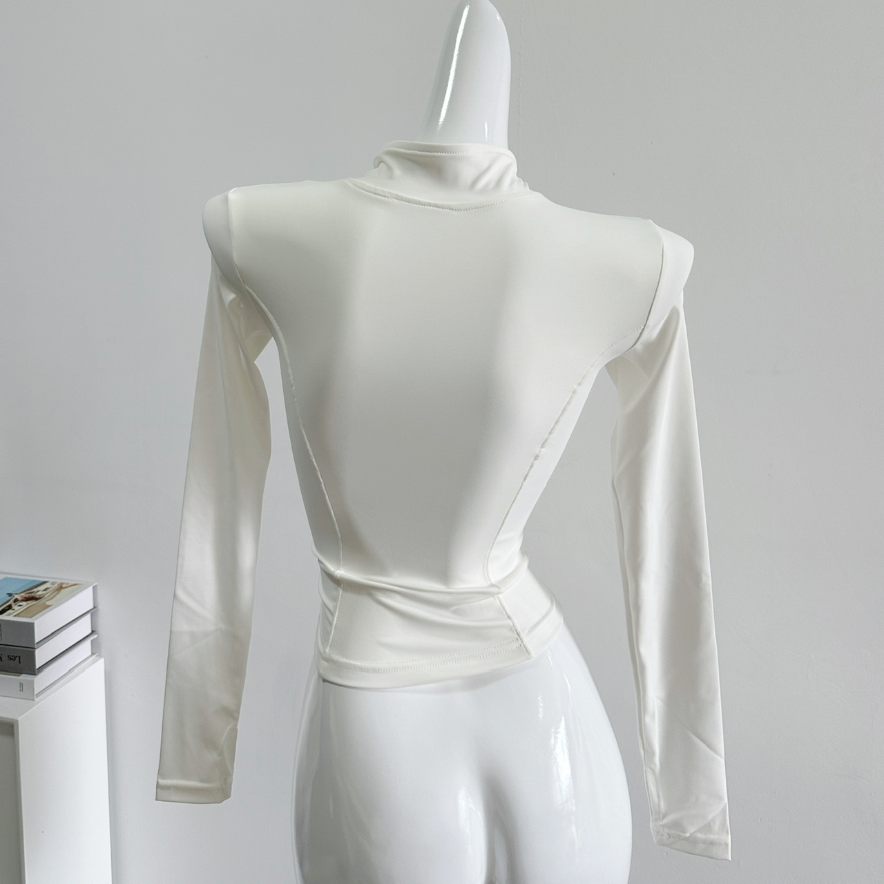 Fitness jacket women, tight fitting quick drying top, long sleeved professional running, Pilates training, yoga suit set_voghion.com