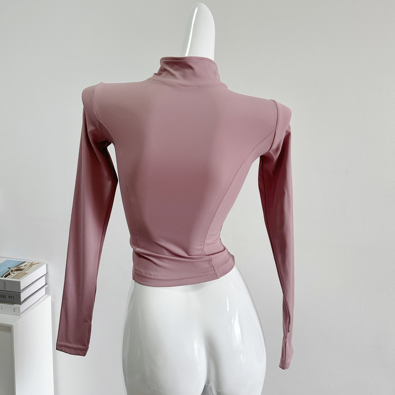 Fitness jacket women, tight fitting quick drying top, long sleeved professional running, Pilates training, yoga suit set_voghion.com