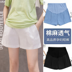 批发实拍孕妇短裤<b class='q'>夏</b>季薄款孕妇棉麻短裤子外穿时尚休闲<b class='q'>打底裤</b>孕妇装<b class='q'>夏</b>
