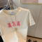 2023夏季ins新款100%精梳纯棉宽松大码韩版学生百搭bf短袖T恤女装轮播图2