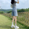 牛仔短裤女五分高腰宽松设计感小众潮ins夏季薄5分中裤2023年新款轮播图1