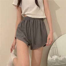 批发已出货 罗纹 运动<b class='q'>短裤</b><b class='q'>女</b>夏季健身裤新款高腰显瘦a字休闲裤