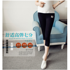 批发实拍 孕妇<b class='q'>打底裤</b>小猫<b class='q'>莫代尔</b>棉孕妇七分裤托腹裤韩版夏季7分裤