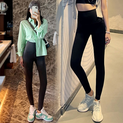 孕妇鲨鱼裤春秋弹力运动紧身托腹裤打底裤外穿时尚