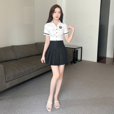 批发实拍2023JK制服酒店衬衫女职业套装酒店前台足疗技师美容院工作服