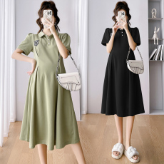 批发实拍孕妇装夏装连衣裙