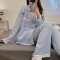 2023春夏季新款纱布月子服孕妇哺乳睡衣女怀孕期居家服套装轮播图5