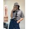 K姐  玩偶兔  26支美丽诺全羊毛卡通兔子短袖针织衫轮播图4