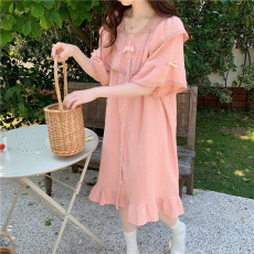 批发实拍实价韩版纯色亲肤<b class='q'>婴儿</b>棉麻甜美蕾丝公主风外穿短袖<b class='q'>短裤</b>家居服