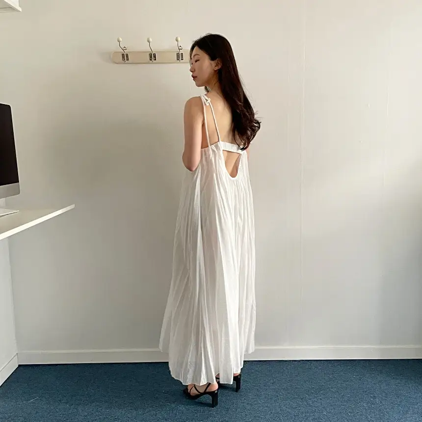 프렌치 리조트 스타일 노스리브 원피스 상세 이미지 2