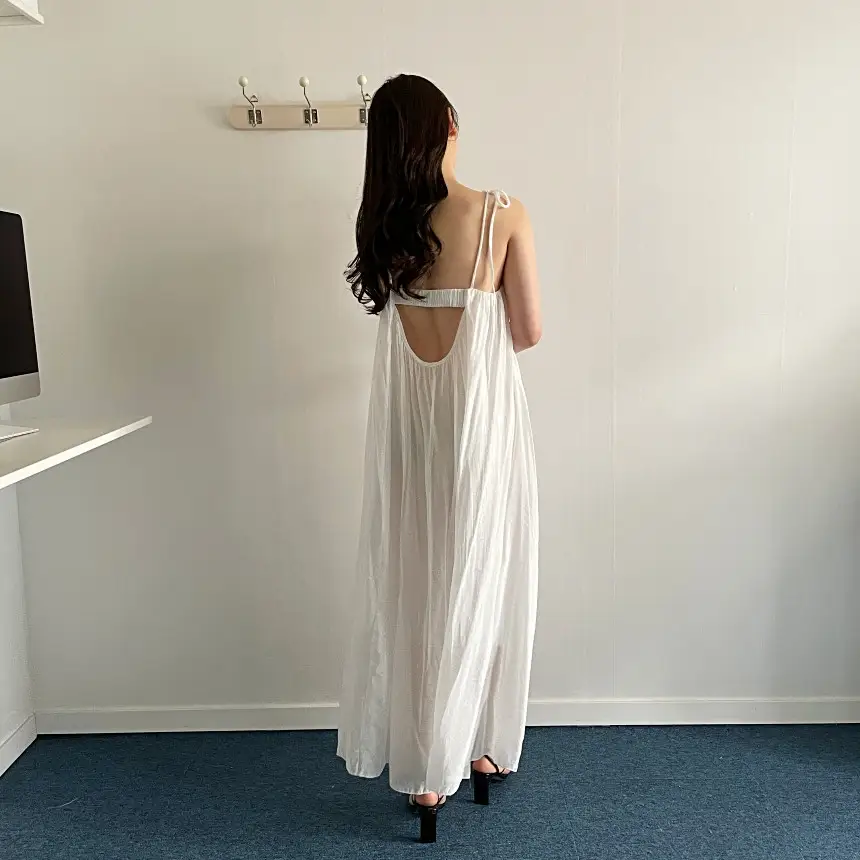프렌치 리조트 스타일 노스리브 원피스 상세 이미지 11