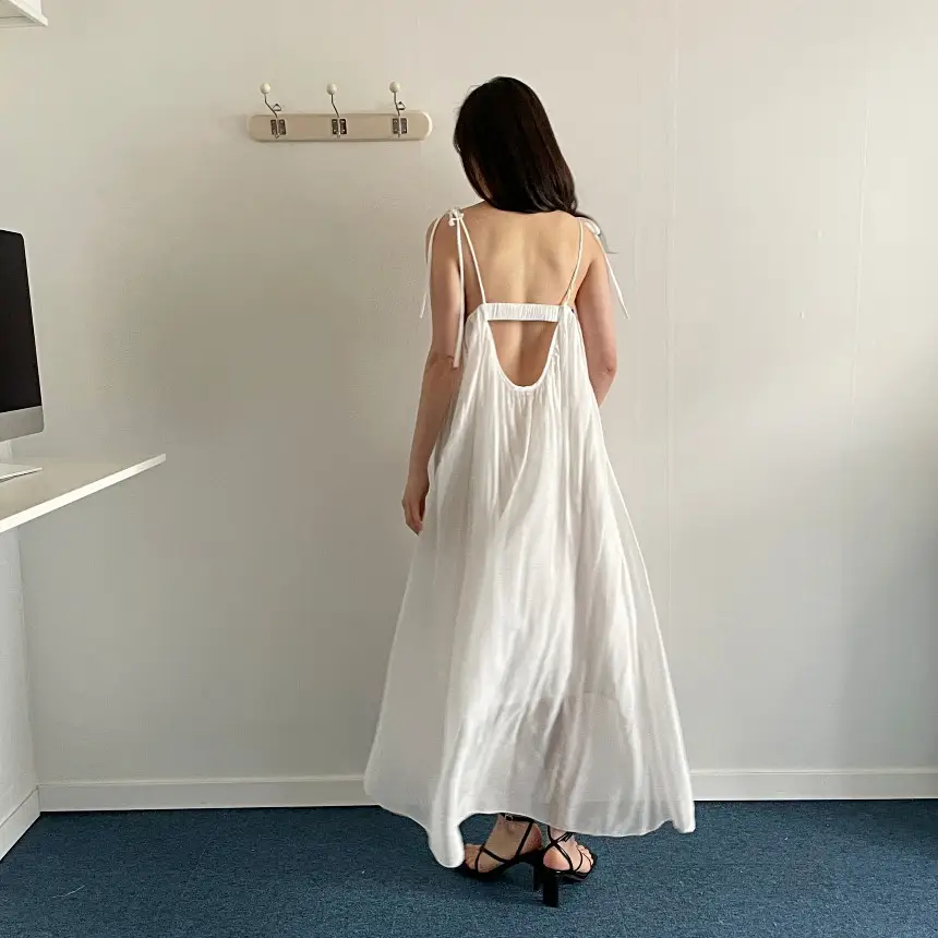 프렌치 리조트 스타일 노스리브 원피스 상세 이미지 15