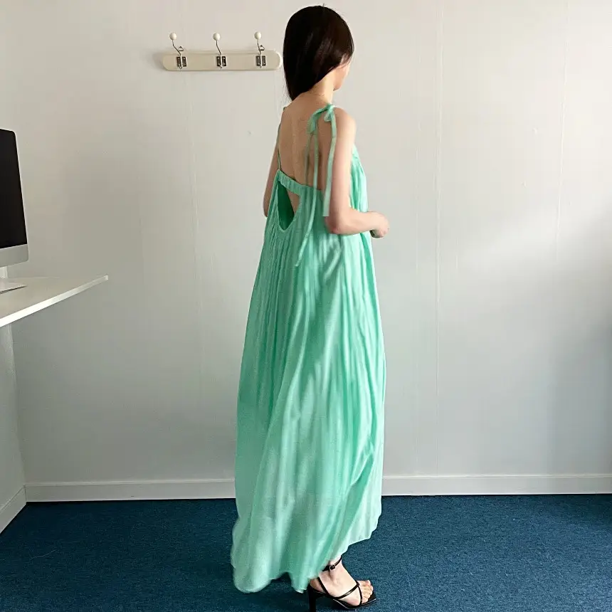 프렌치 리조트 스타일 노스리브 원피스 상세 이미지 33