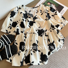 批发夏装新款大码女装韩版修身显瘦设计感V领抽绳长袖衬衣M-4XL200斤