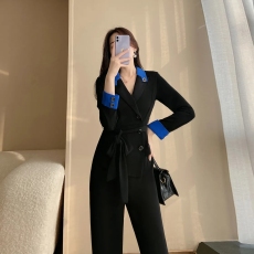批发# <b class='q'>连体裤女</b><b class='q'>阔</b><b class='q'>腿</b>套装气质时尚新款高端黑色修身显瘦<b class='q'>连体裤</b>