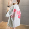 实拍6535棉包领抖音好质量 闺蜜装排球服运动短袖T恤女轮播图1