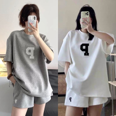 批发运动套装女<b class='q'>夏</b>季韩版宽松风百搭休闲两件套