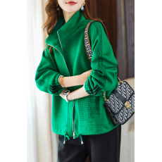 批发官图 立领休闲<b class='q'>外套</b>女宽松胖妹妹欧洲站大码<b class='q'>棒球</b>服新款2026春秋季