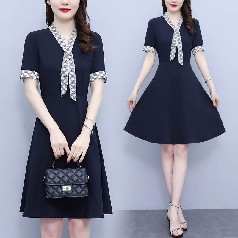 RY914# 实拍大码女装2026夏季新款中长款连衣裙女个性显瘦遮肉连衣裙...