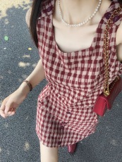 夏装清纯甜美俏皮女装活泼网红炸街减龄休闲时尚辣妹吊带两件套装