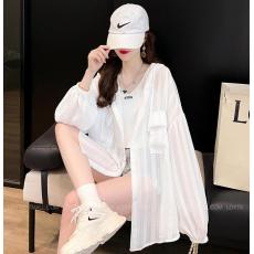 批发春夏季薄款半透连帽防晒服外套女韩版新款慵懒风洋气<b class='q'>百搭</b>减龄上衣