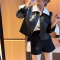 2023春季新款时尚重工Polo领设计感PU皮衣女韩版开衫百搭显瘦上衣轮播图3