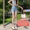 辣妹牛仔短裤女2023年夏季薄款韩式小个子高腰热裤显瘦弹力紧身裤轮播图3